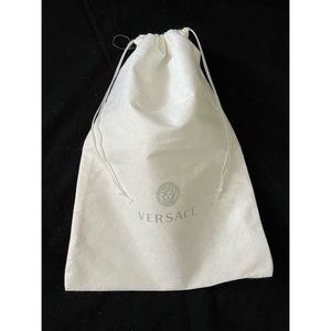 Versace Dust Bag Storage Cover Drawstring White 14" x 10"